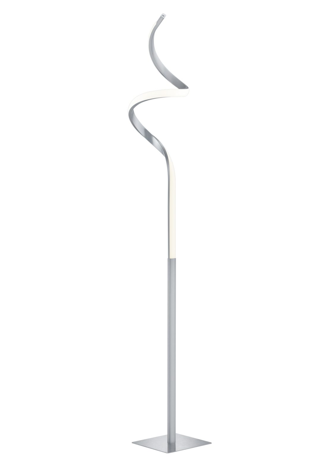 LED-Stehleuchte - Nickel - Sensordimmer