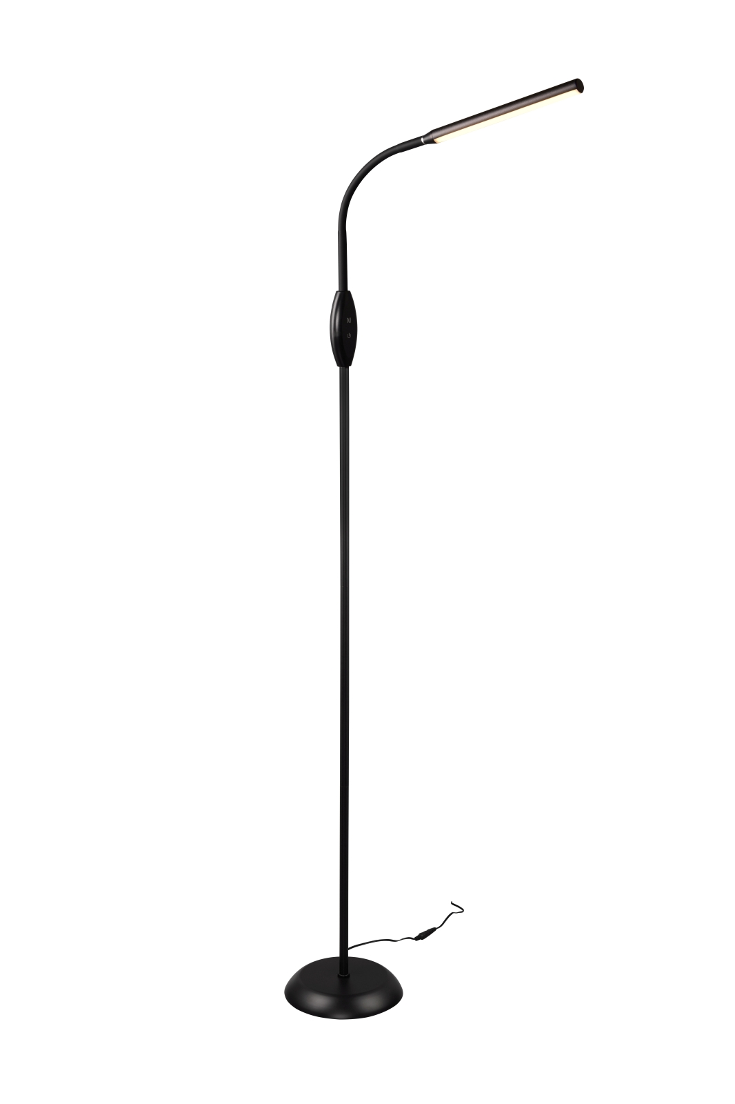 LED-Stehleuchte - schwarz - 4-fach Touchdimmer - 145 cm