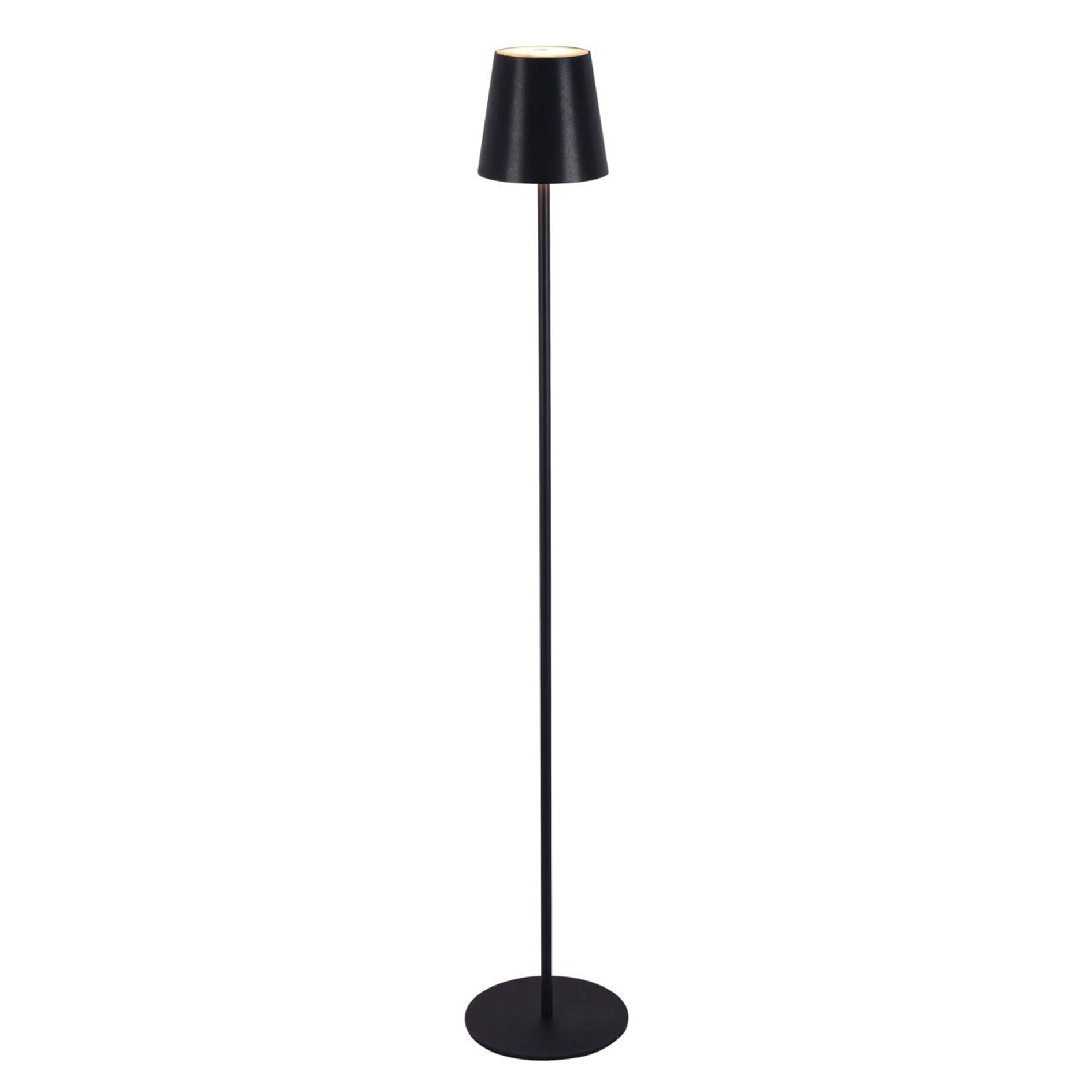 LED-Stehleuchte - schwarz - dimmbar - 130 cm hoch