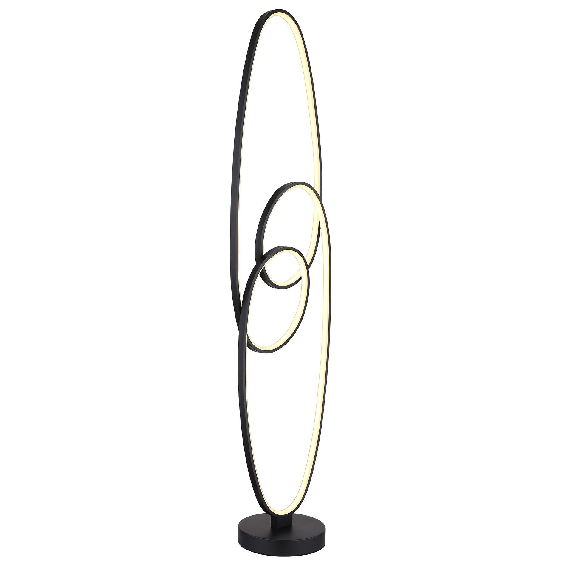 LED-Stehleuchte - schwarz matt - Memory-Funktion - 122 cm