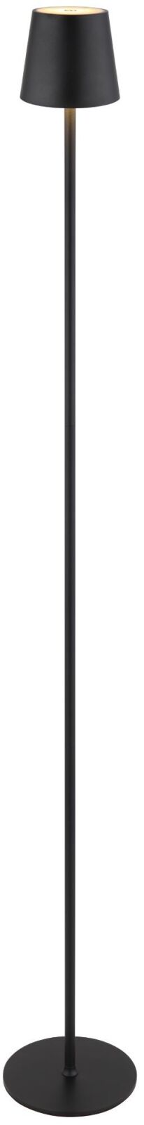 LED-Stehleuchte - schwarz-opal - Touchdimmer