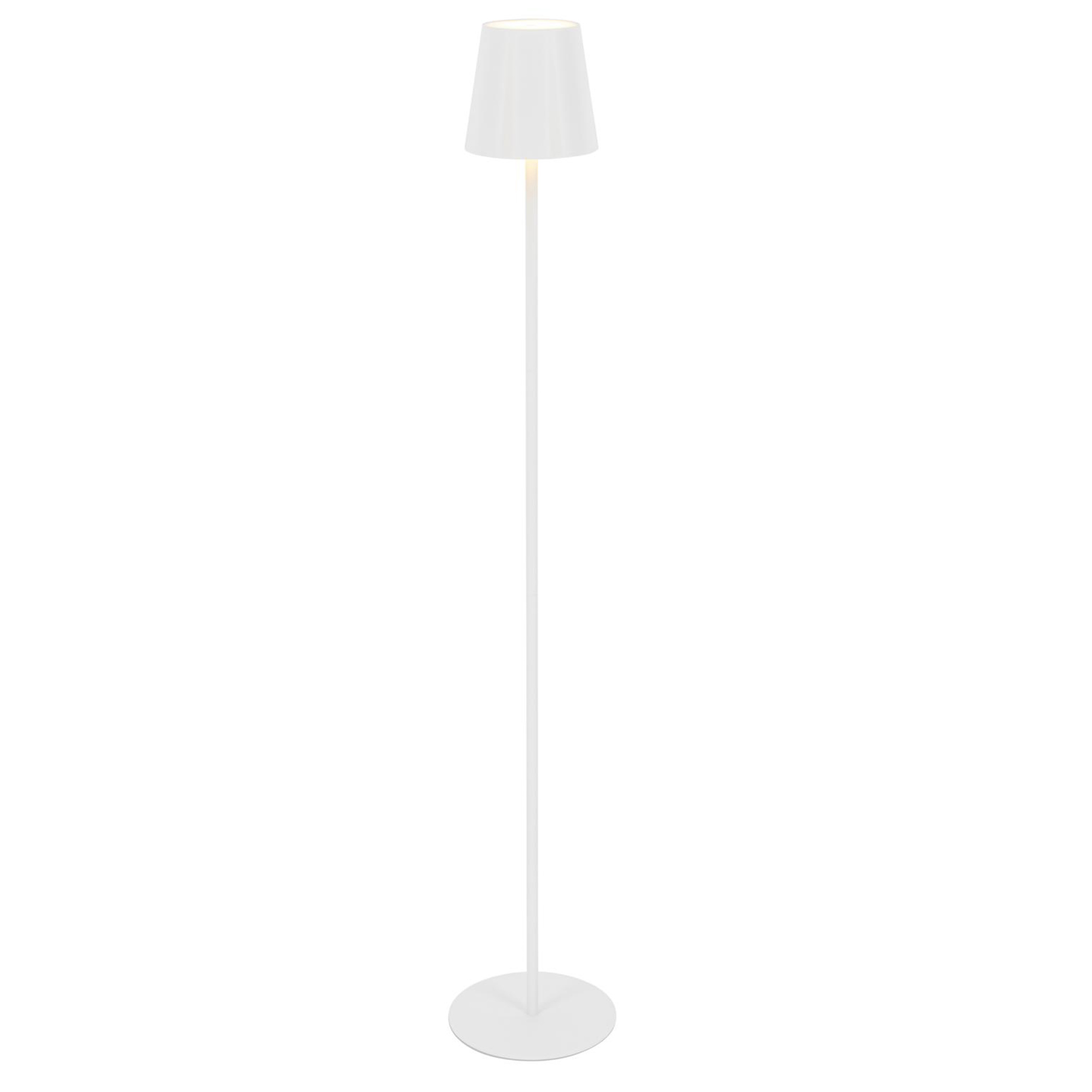 LED-Stehleuchte - weiß - dimmbar - 130 cm hoch