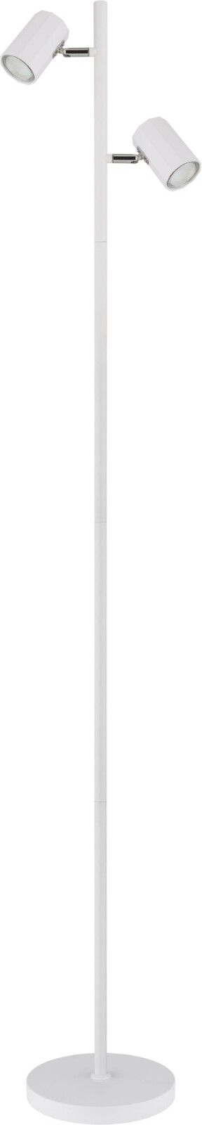  LED-Stehleuchte - weiß matt - 2-flammig