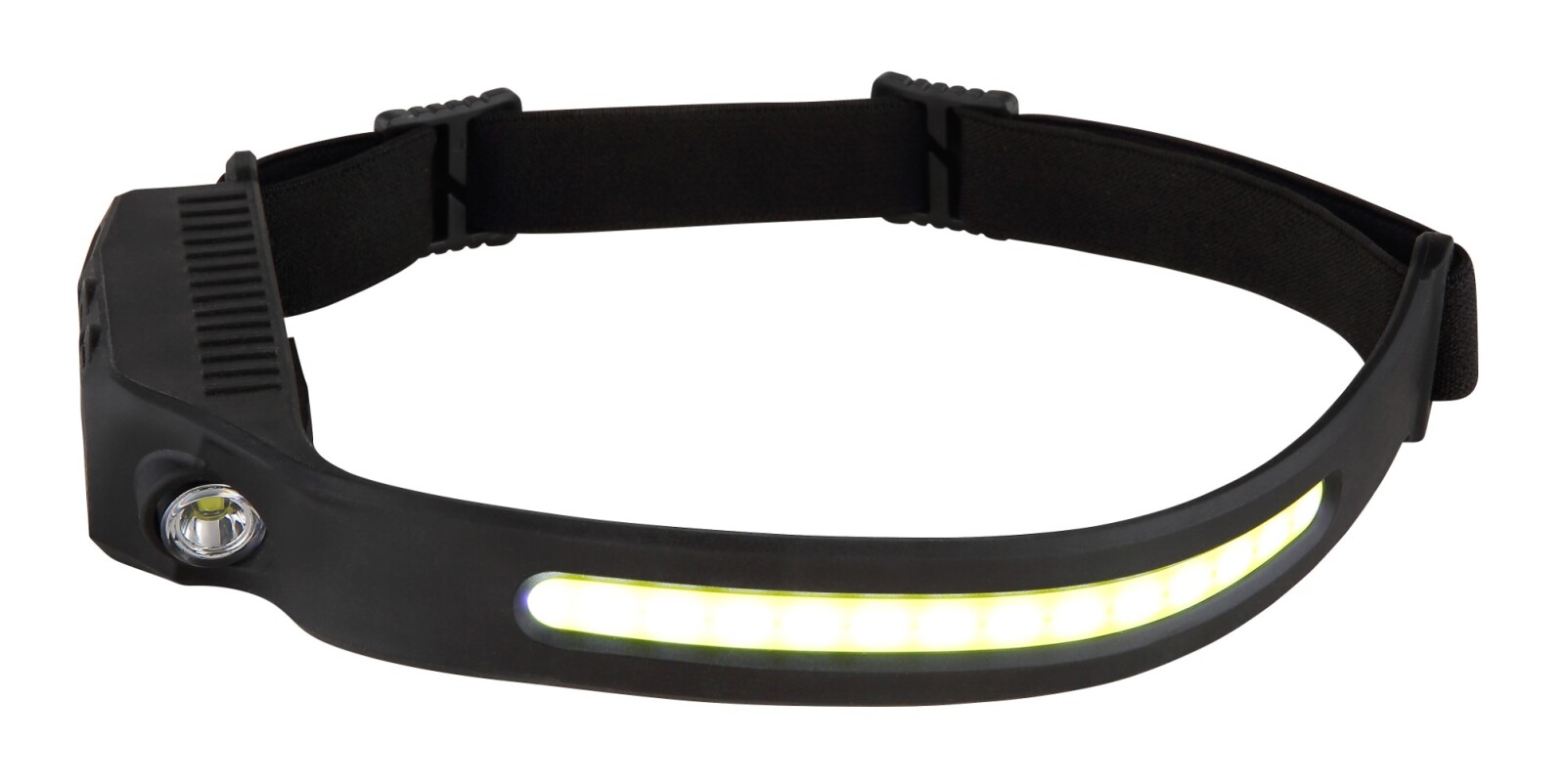 LED-Stirnlampe - schwarz matt - mehrere Lichtmodi