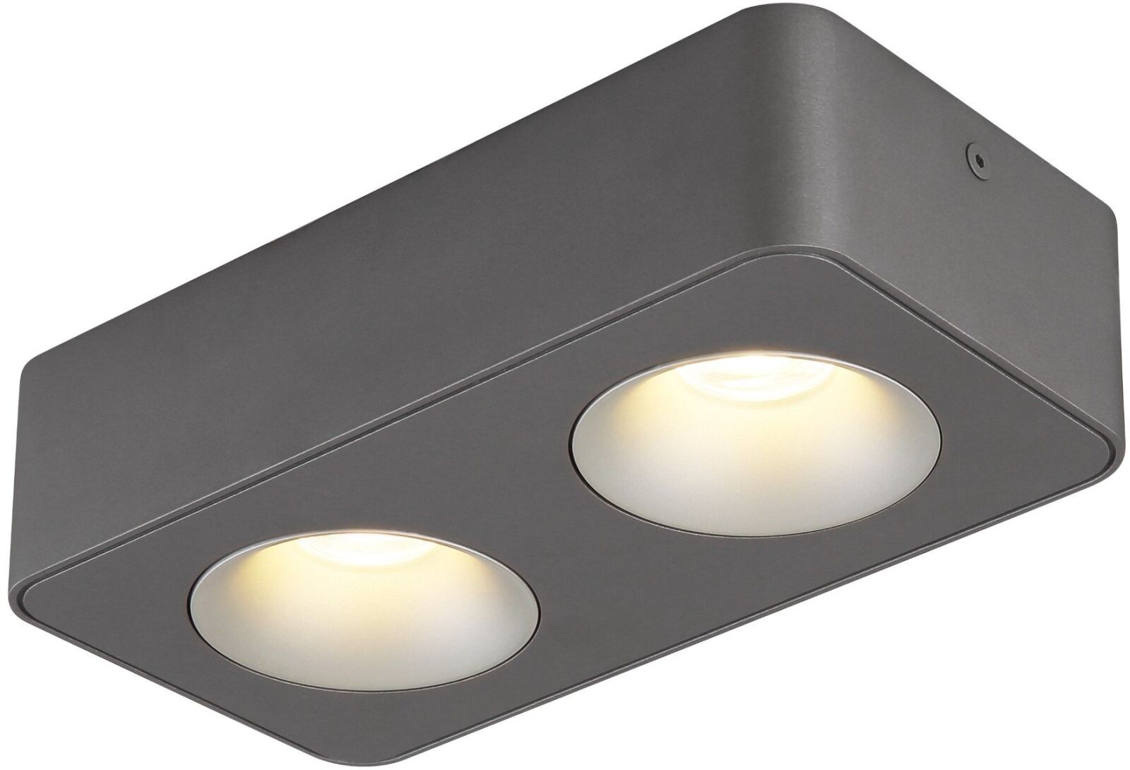 LED-Strahler - dunkelgrau - Aluminium - 22,4 cm