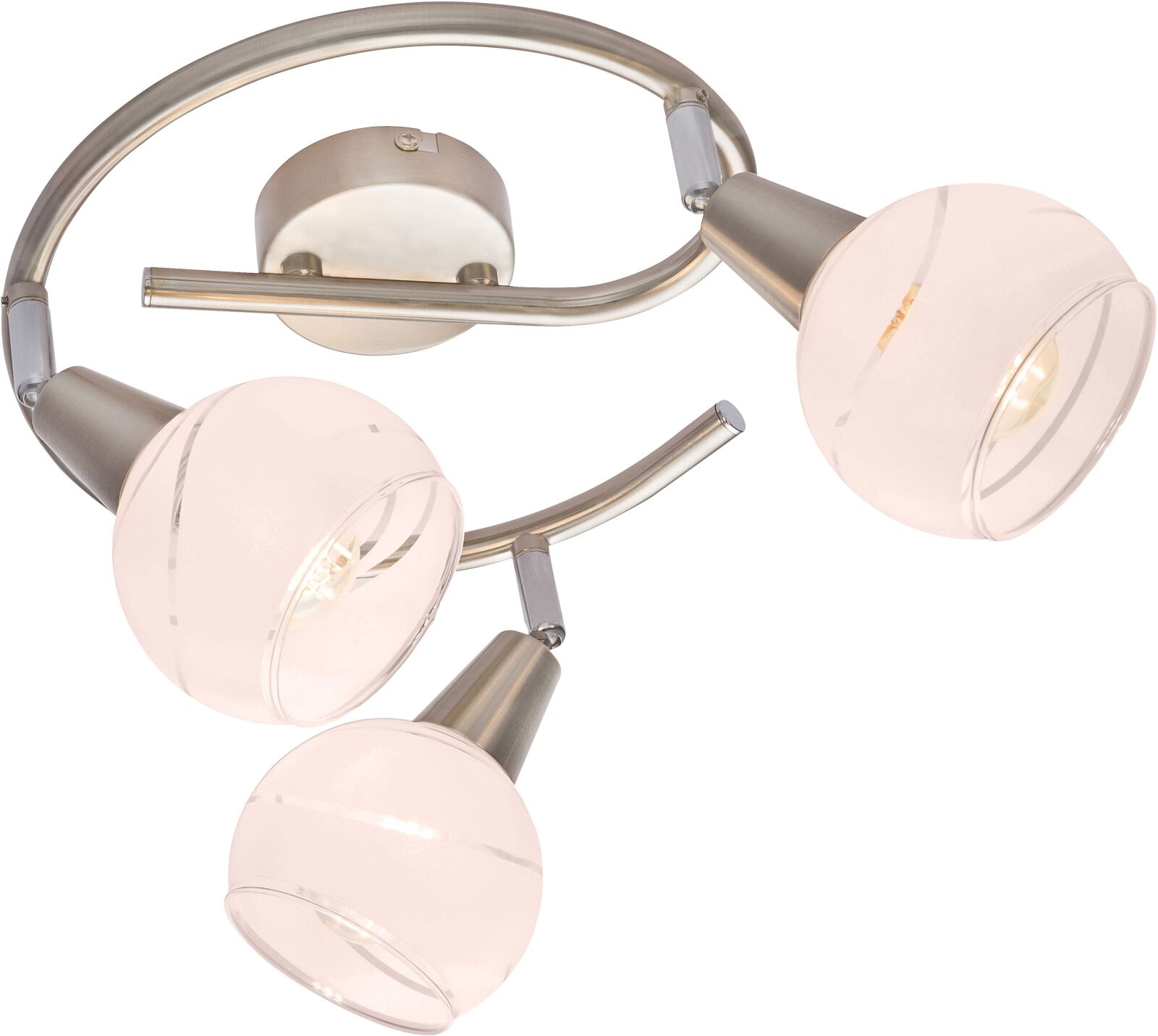 LED-Strahler - Nickel matt - Ø 25 cm