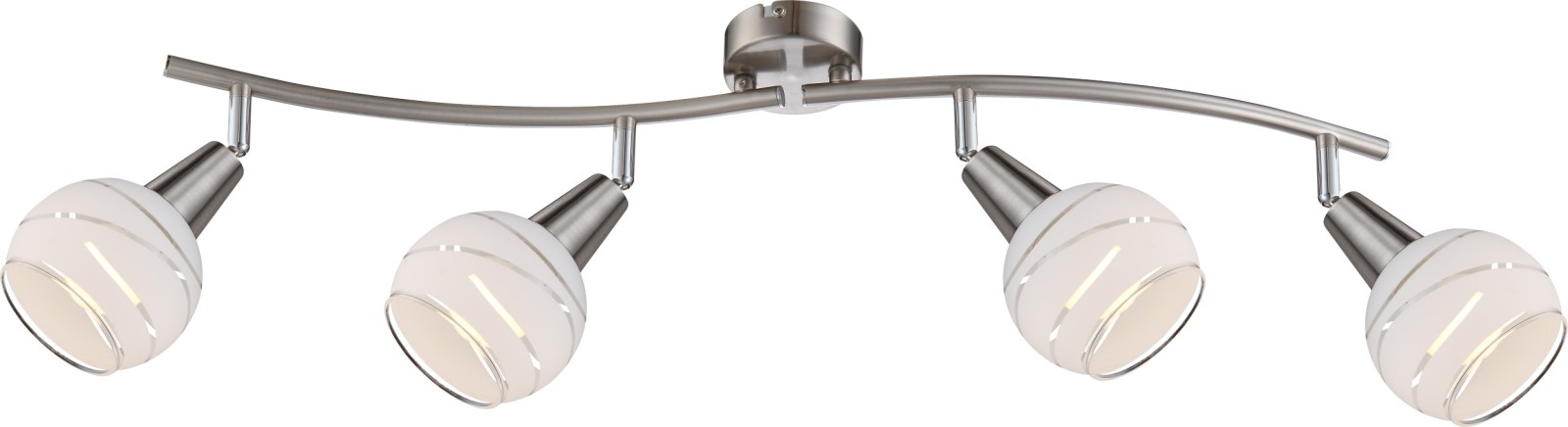 LED-Strahler - Nickel matt - Metall - beweglich