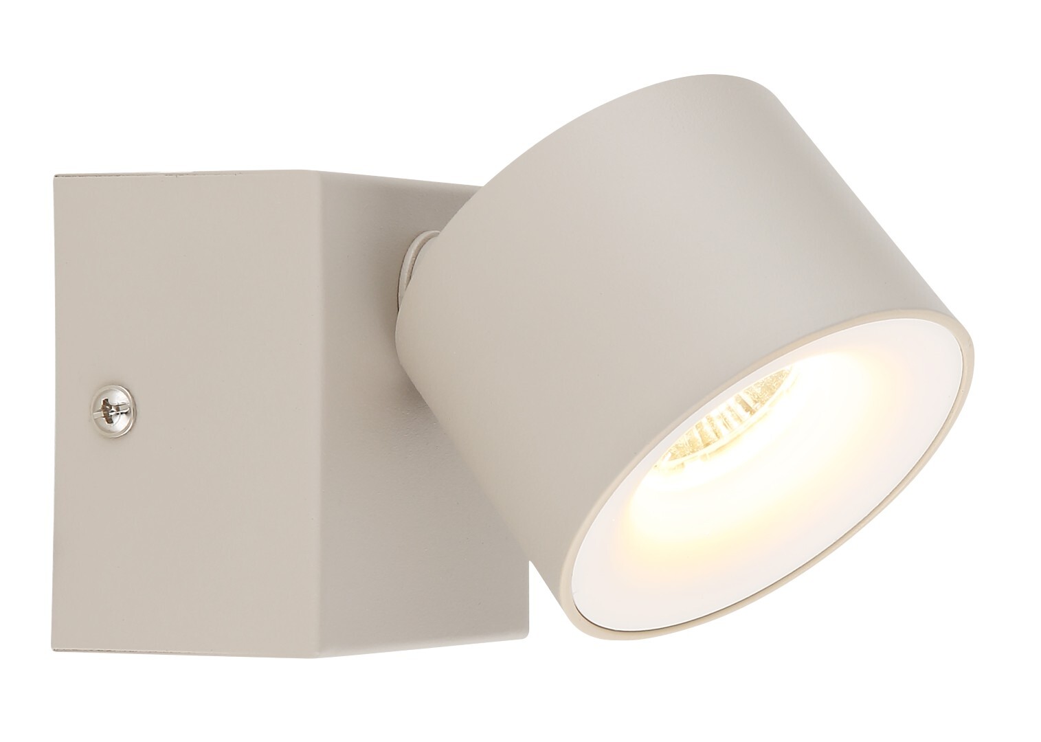 LED-Strahler - sandfarben matt - 1-flammig