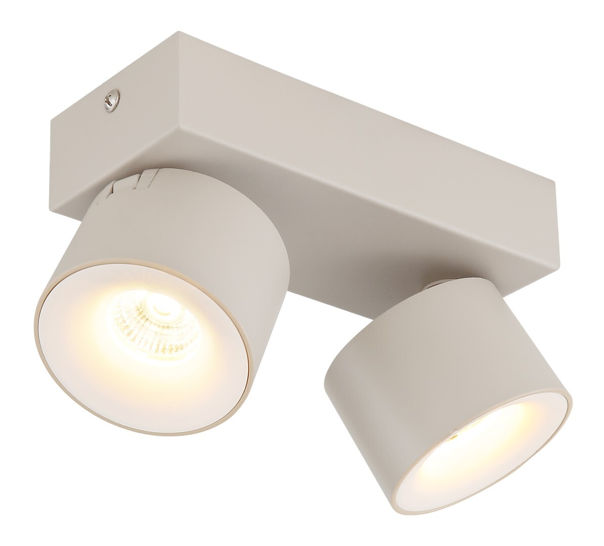 LED-Strahler - sandfarben matt - 2-flammig