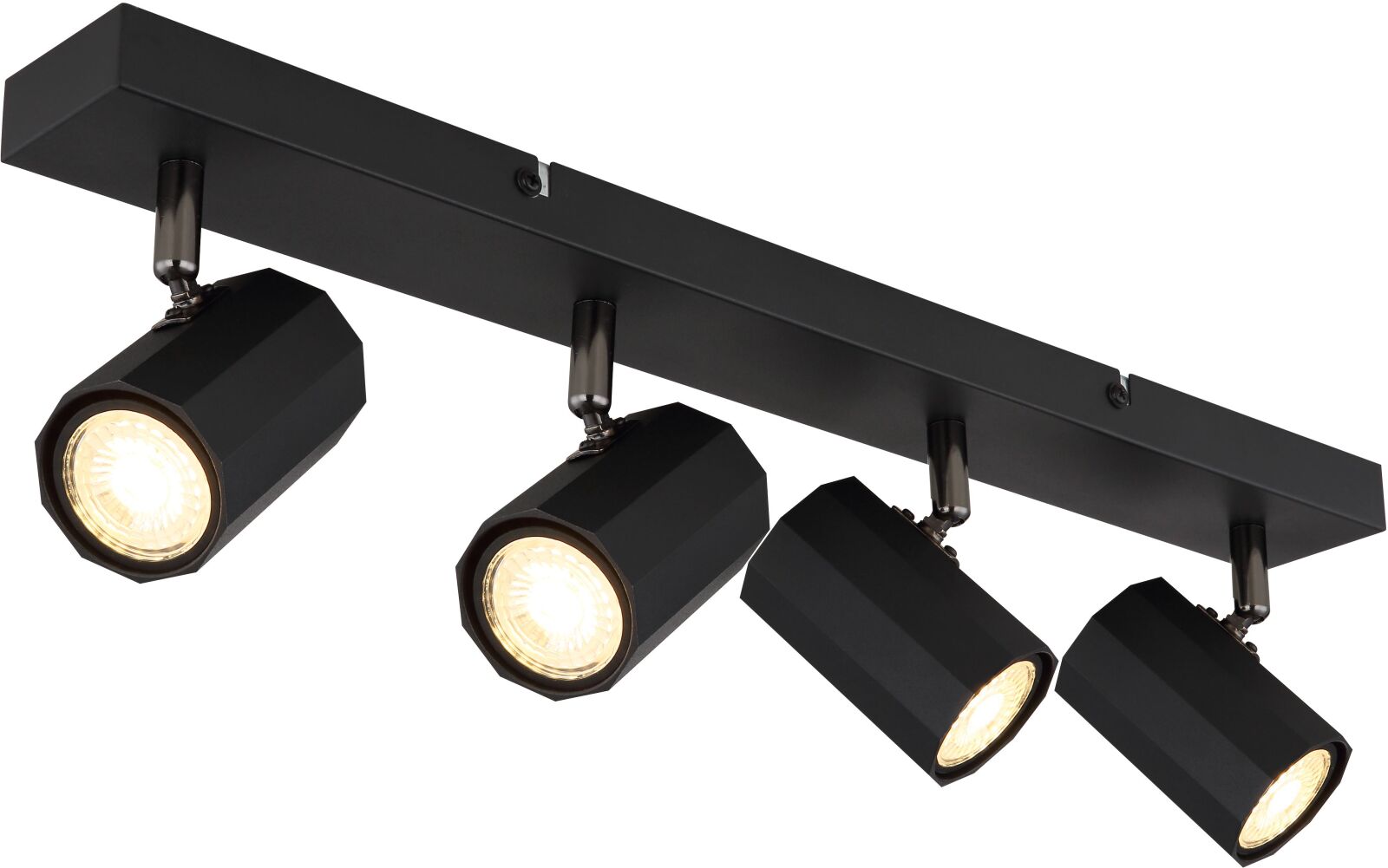 LED-Strahler - schwarz matt - 4-flammig