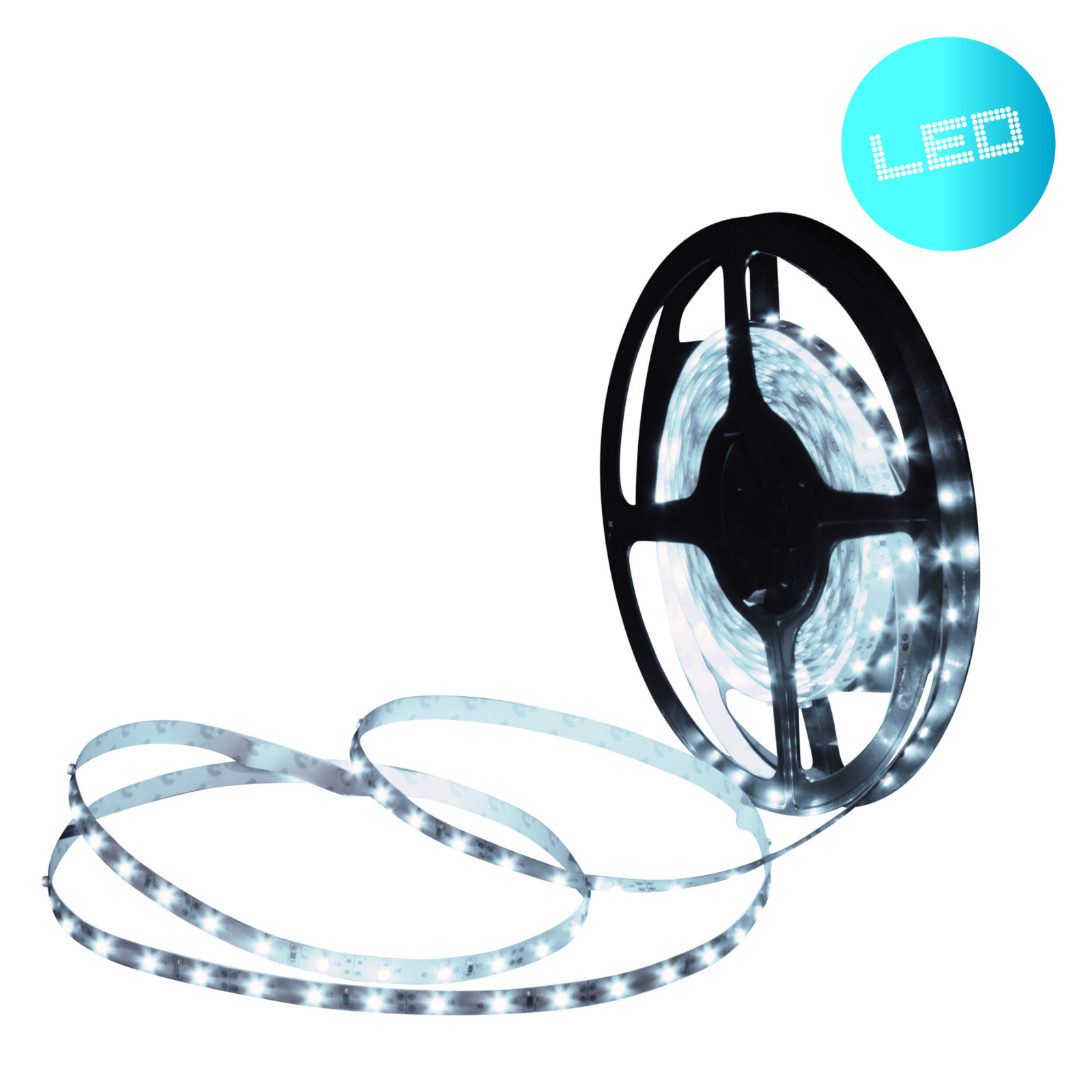 LED-Stripe - kaltweiß - 5 Meter