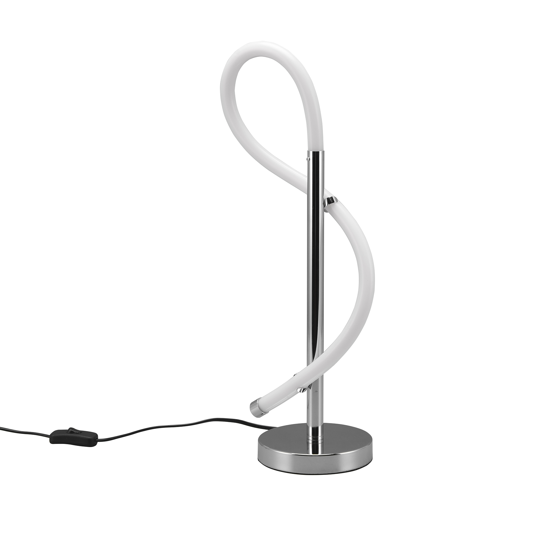 LED-Tischleuchte - chromfarben - 54 cm hoch