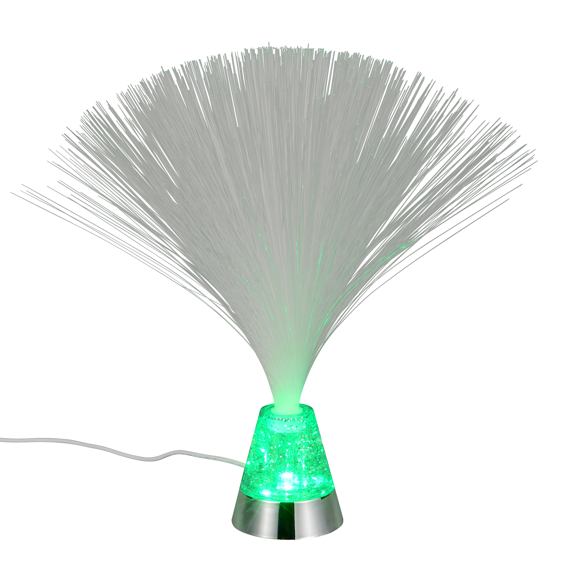 LED-Tischleuchte - chromfarben - RGB-Farbwechsel
