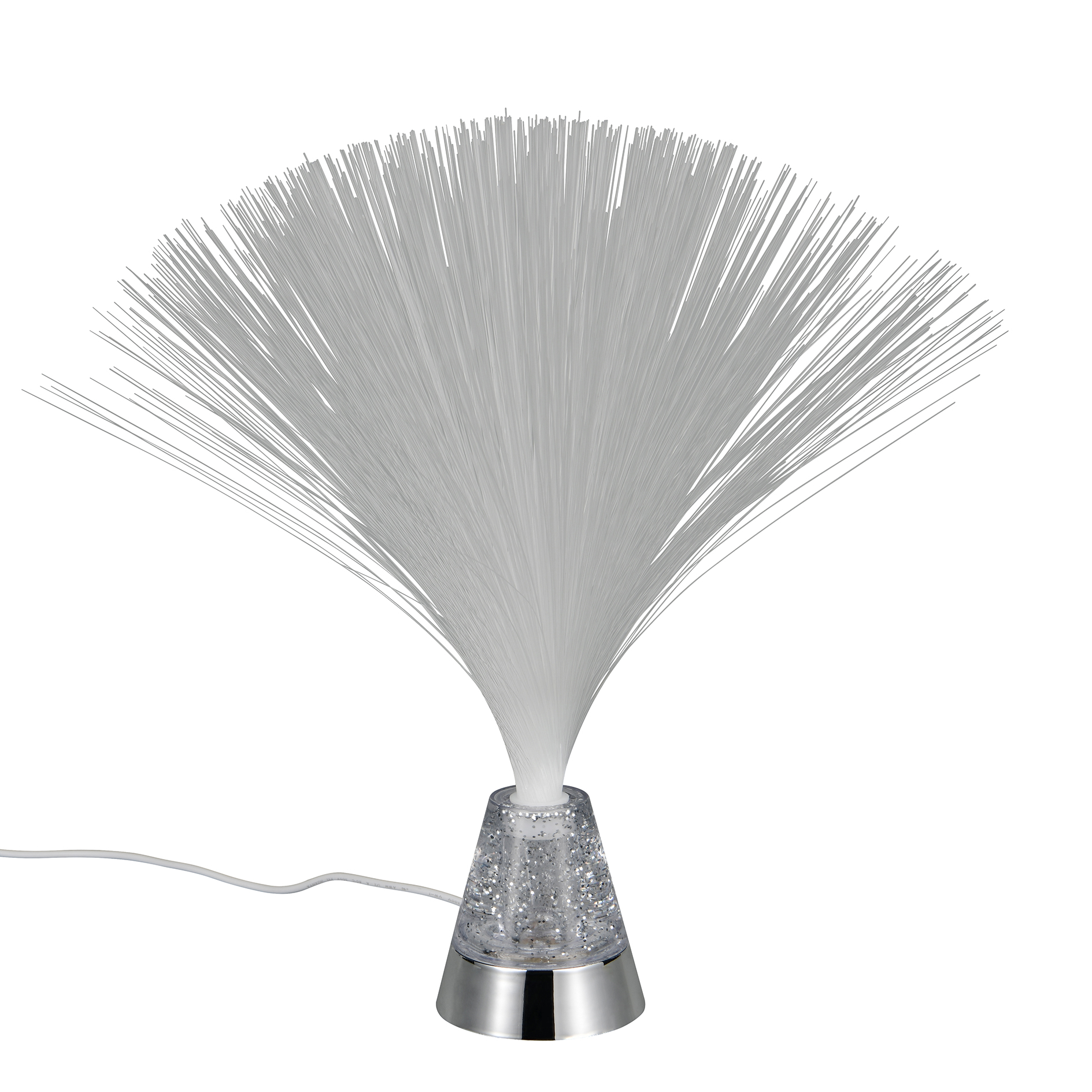 LED-Tischleuchte - chromfarben - RGB-Farbwechsel