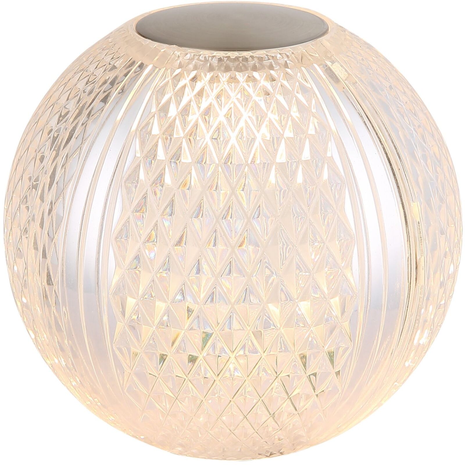 LED-Tischleuchte - klar - Nickel matt - Memoryfunktion