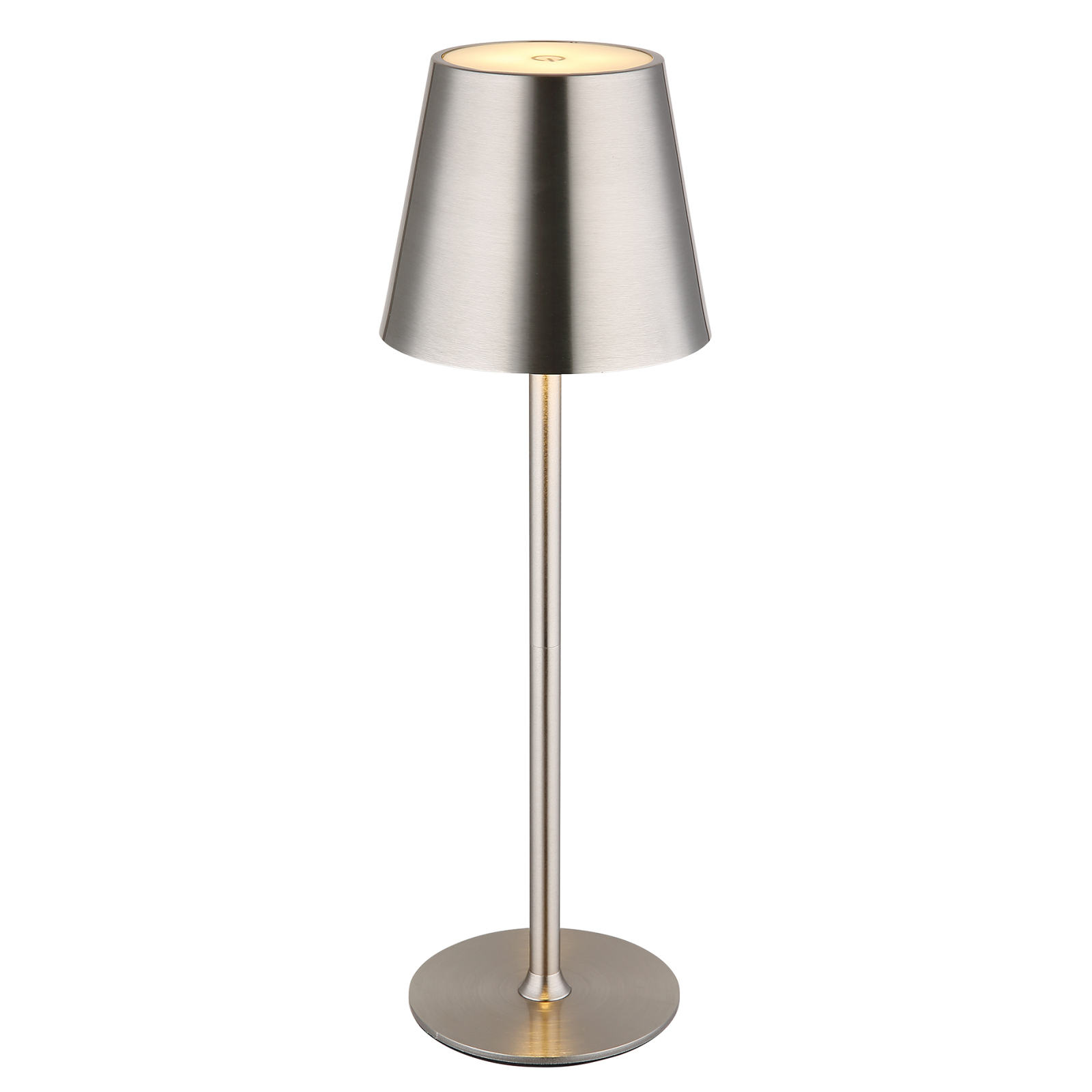 LED-Tischleuchte - Nickel matt - USB - Touch
