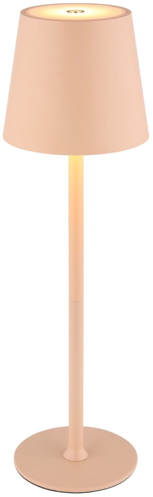 LED-Tischleuchte - pfirsichfarben matt - USB - Touch