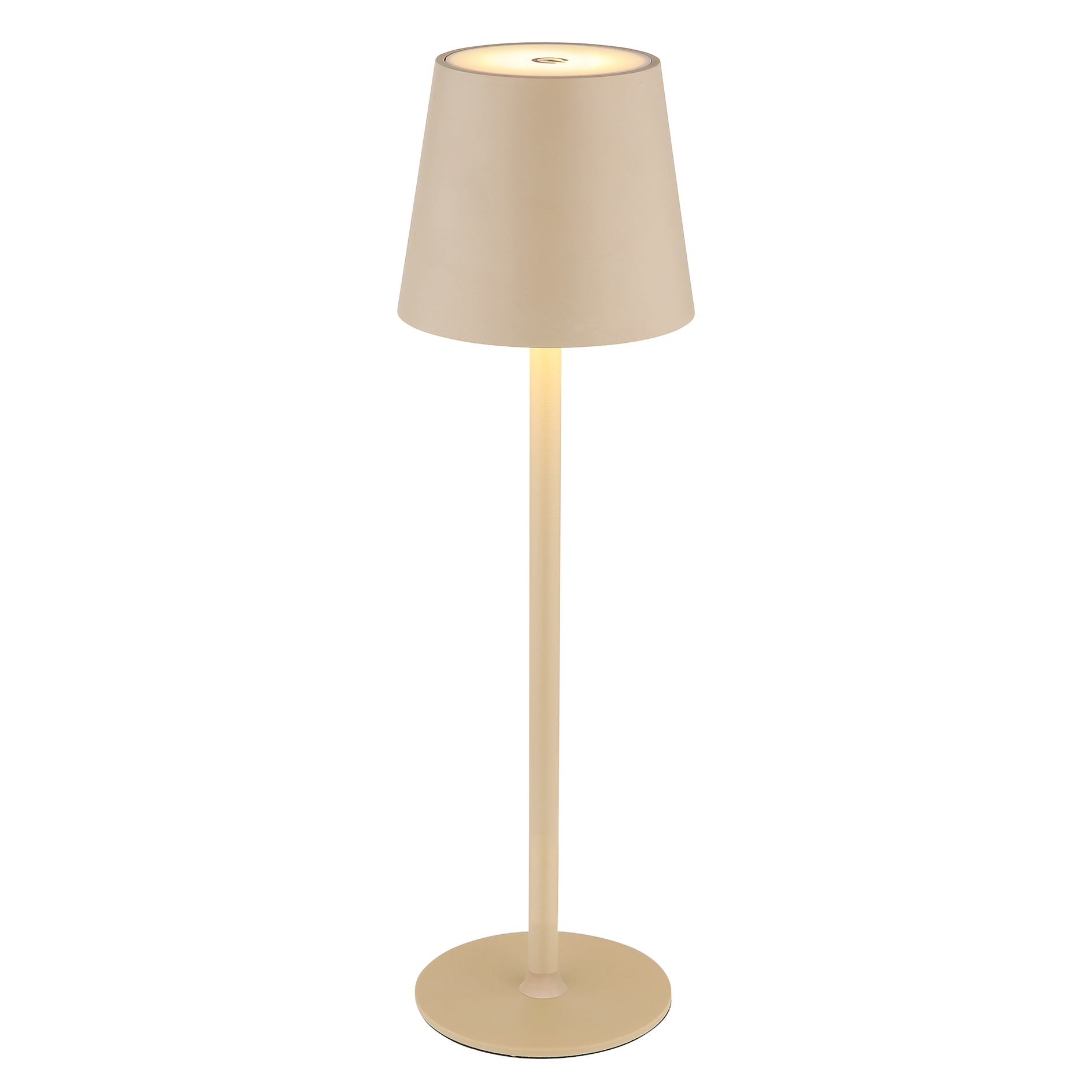 LED-Tischleuchte - sandfarben - dimmbar - 35,5 cm hoch