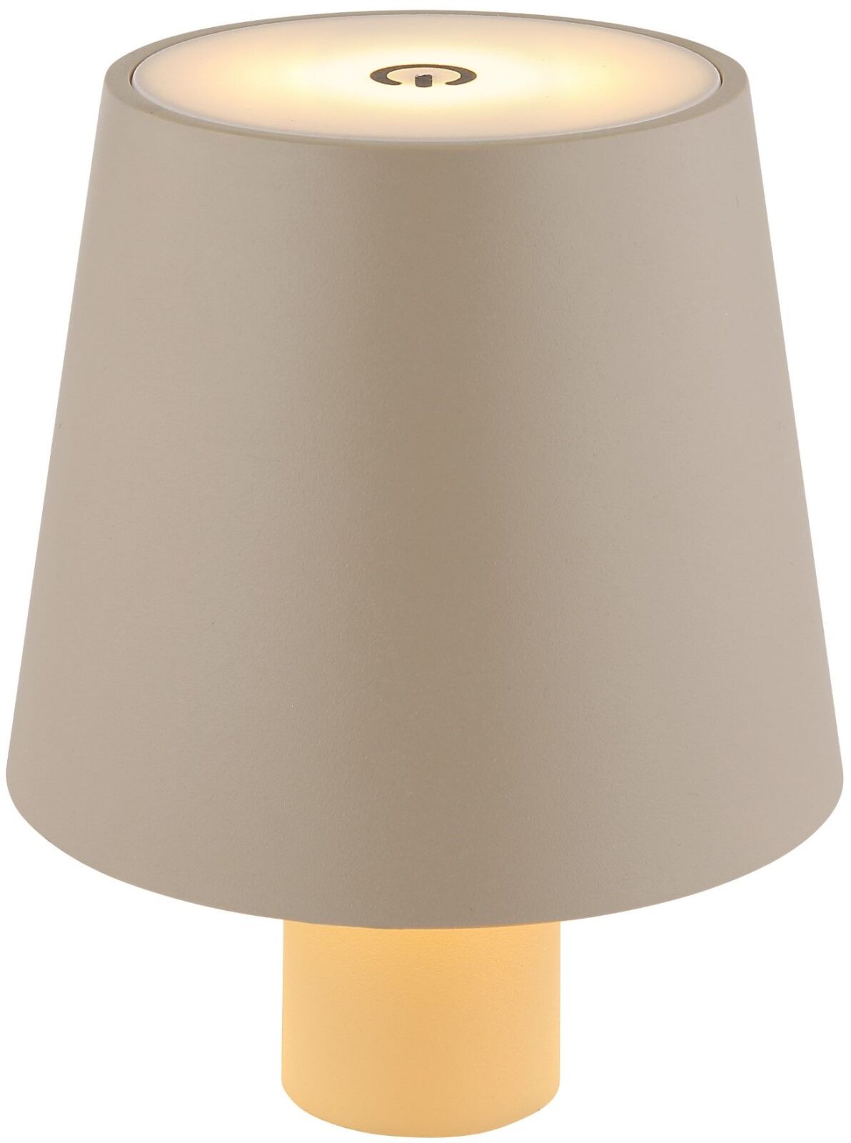 LED-Tischleuchte - sandfarben matt - zum Aufsetzen - USB - Touch