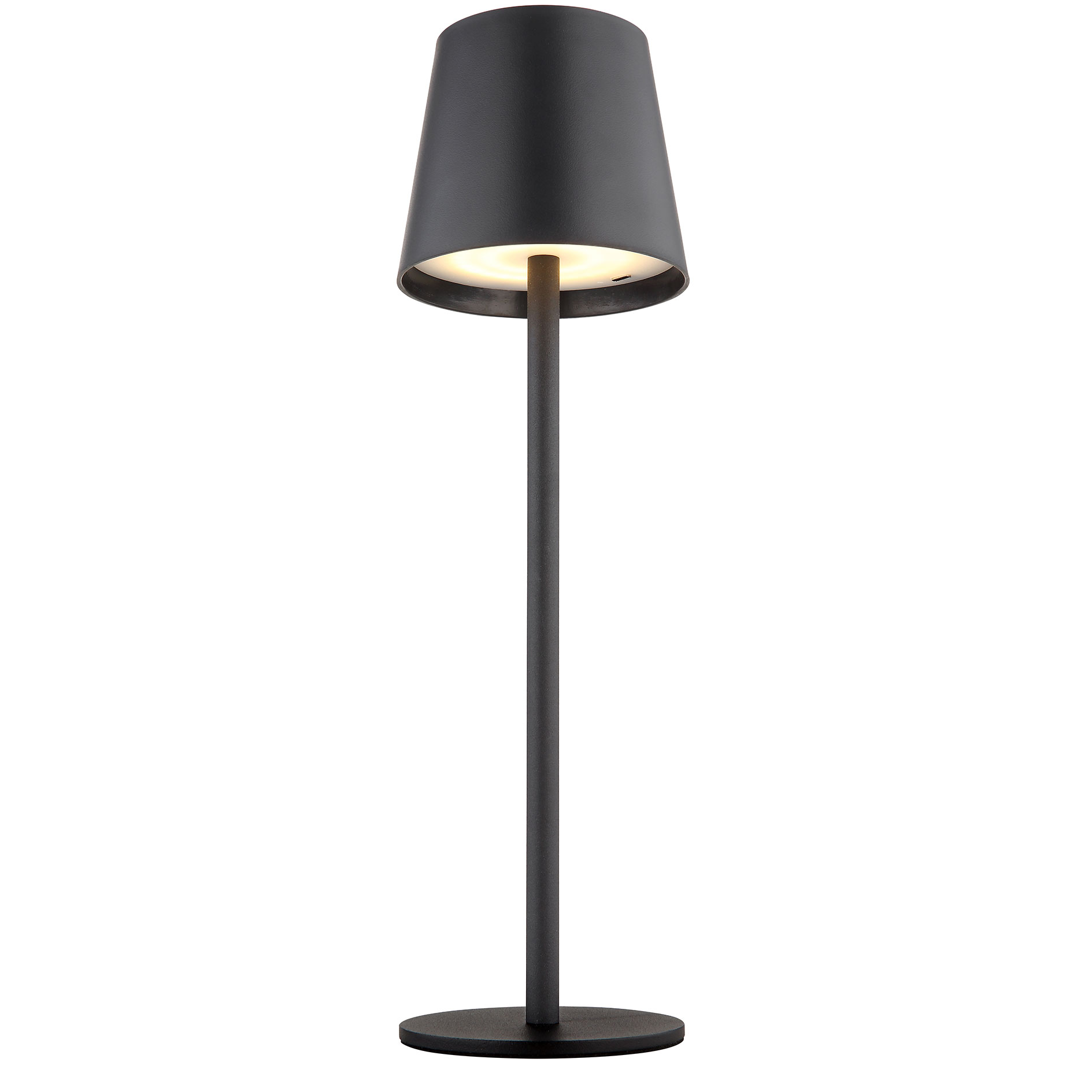 LED-Tischleuchte - schwarz matt - Touchbedienung