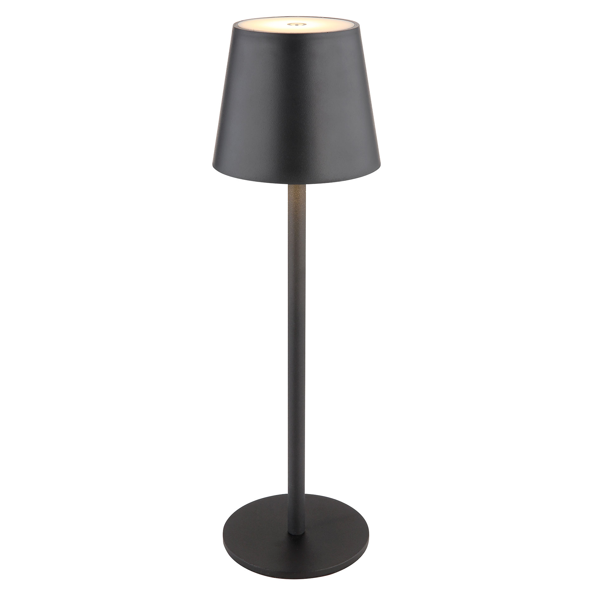 LED-Tischleuchte - schwarz matt - Touchbedienung