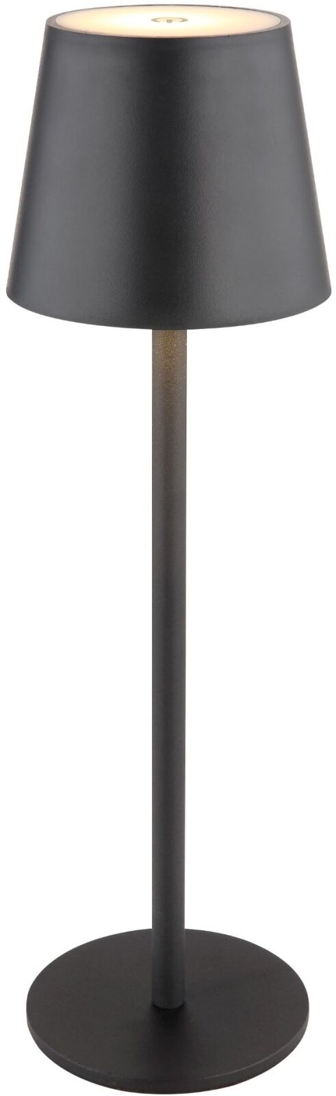 LED-Tischleuchte - schwarz matt - USB - Touch