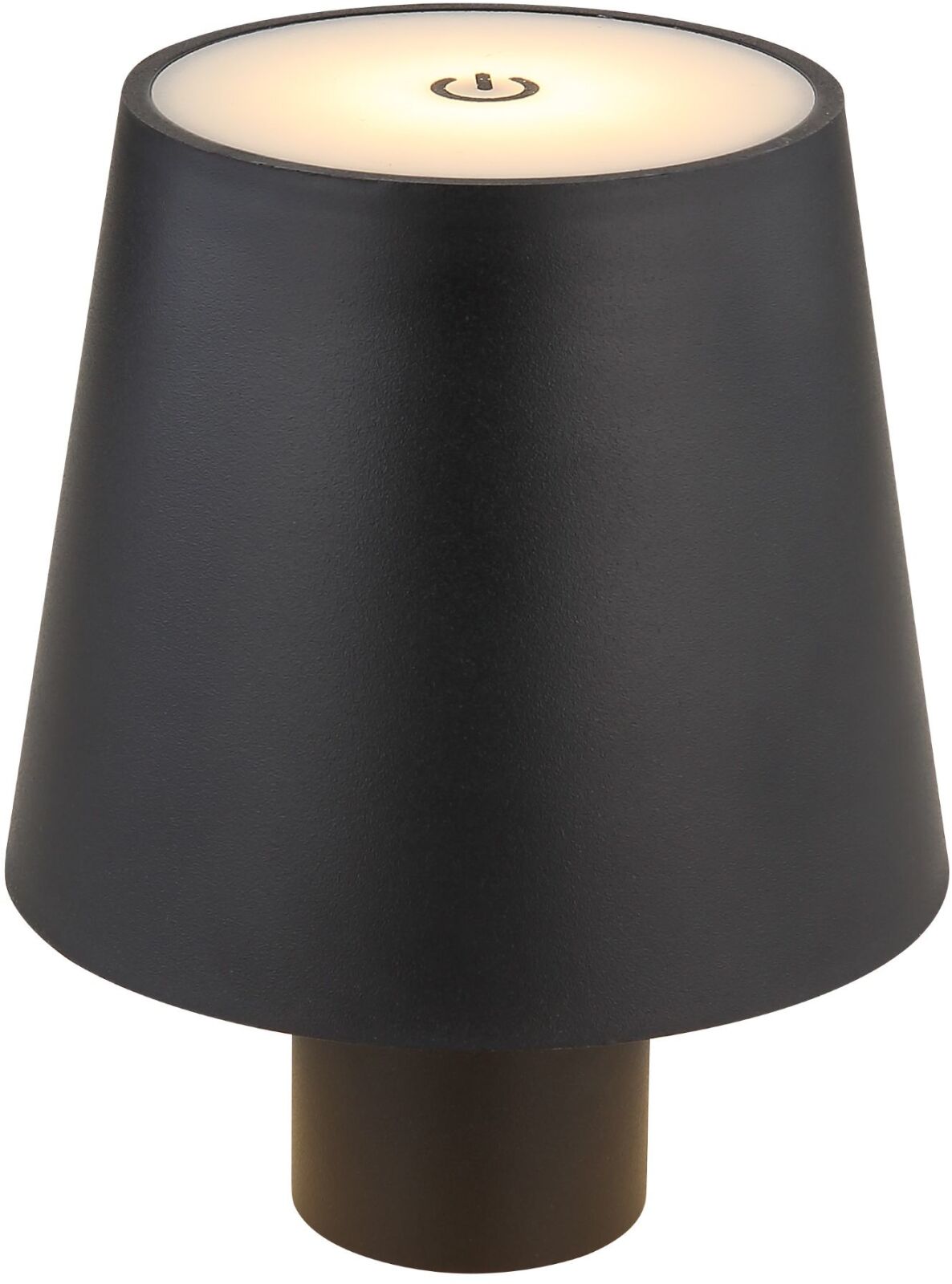 LED-Tischleuchte - schwarz matt - zum Aufsetzen - USB - Touch