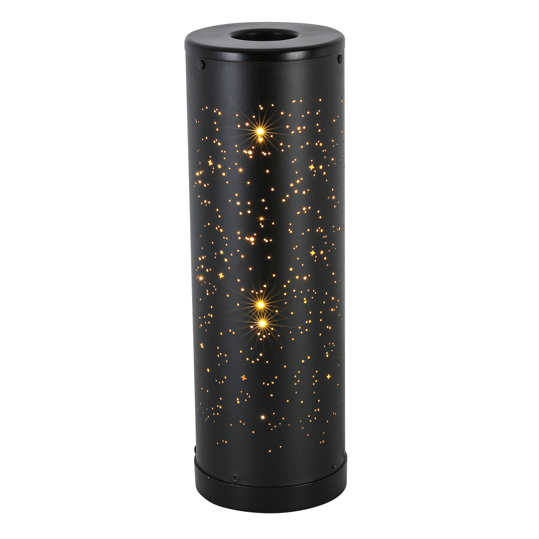 LED-Tischleuchte - schwarz - mit Glitzereffekt