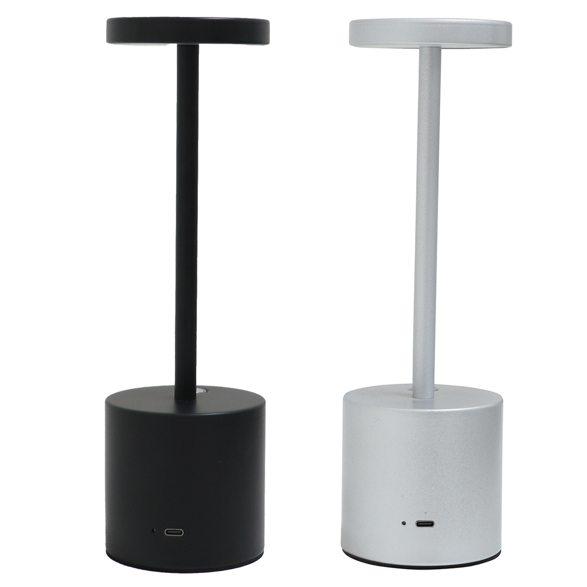 LED-Tischleuchte - schwarz oder silber - dimmbar - Touchfunktion