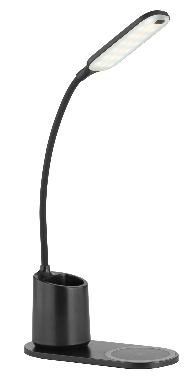 LED-Tischleuchte - schwarz - Wireless Ladefunktion