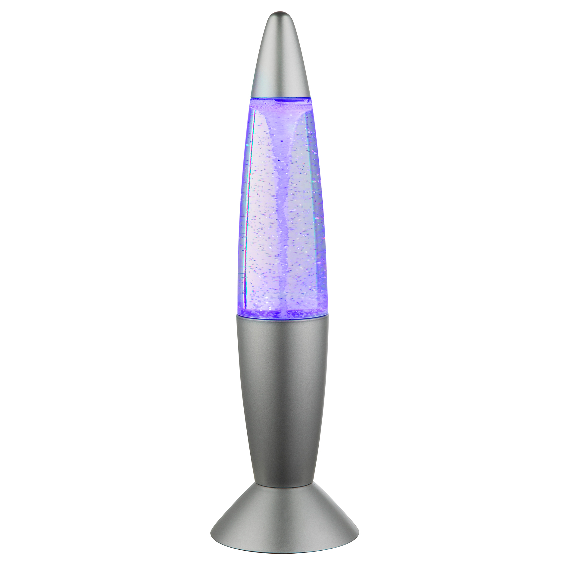 LED-Tischleuchte - silber - mit Farbwechsel
