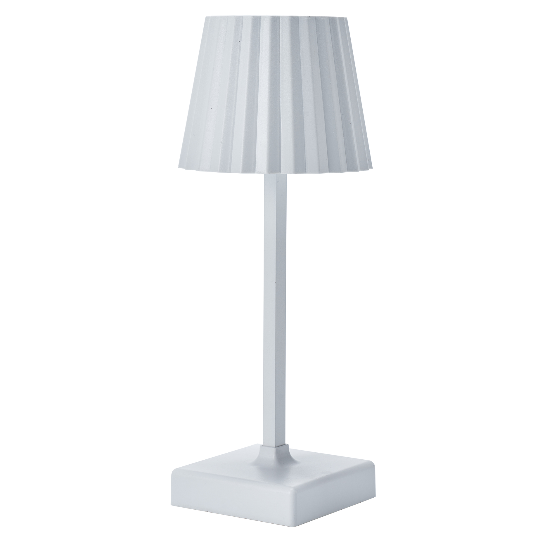 LED-Tischleuchte - weiß - Ø 11 cm
