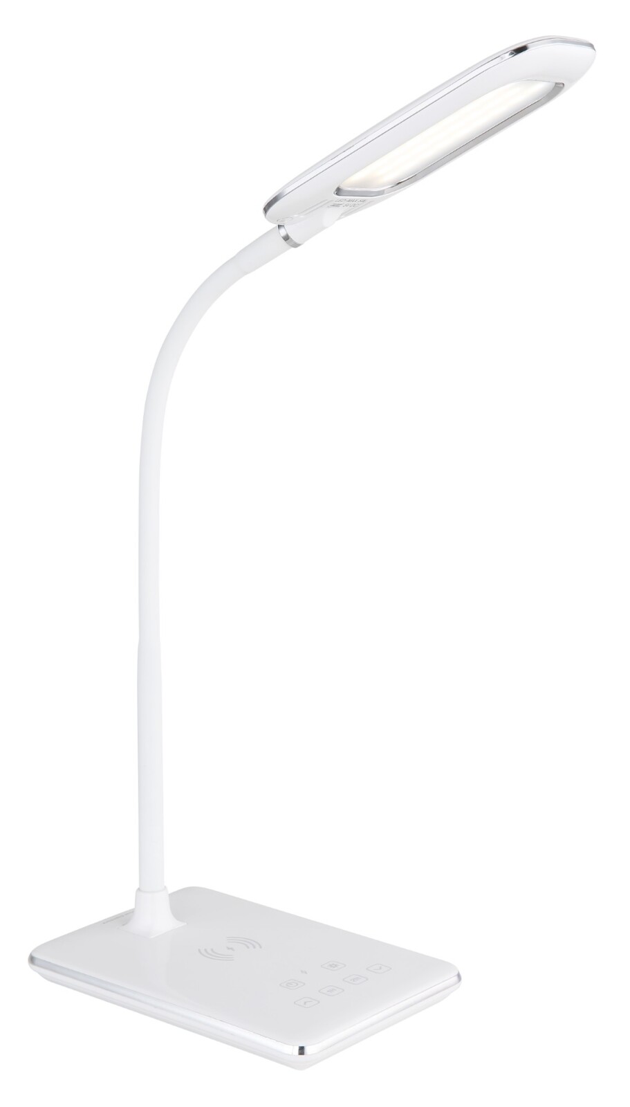 LED-Tischleuchte - weiß-chromfarben - dimmbar