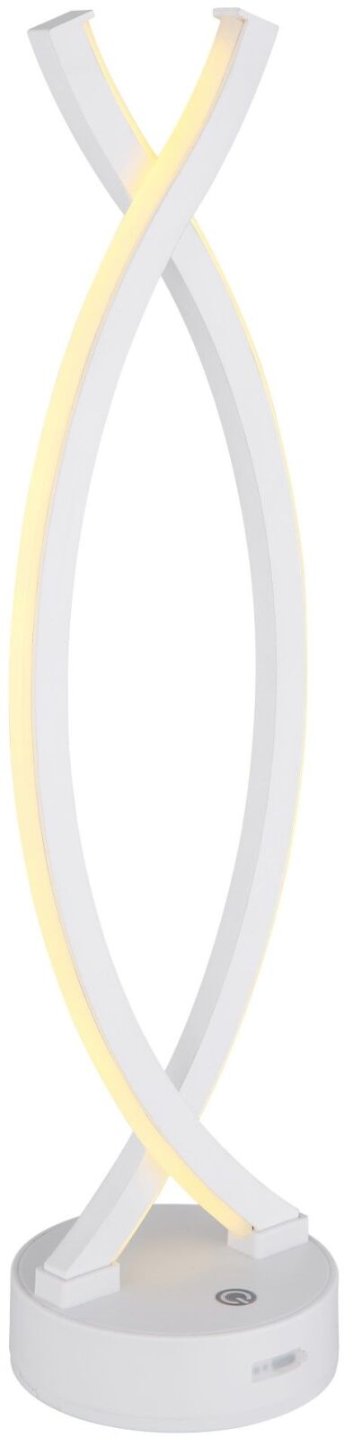 LED-Tischleuchte - weiß matt - opal - 41 cm hoch