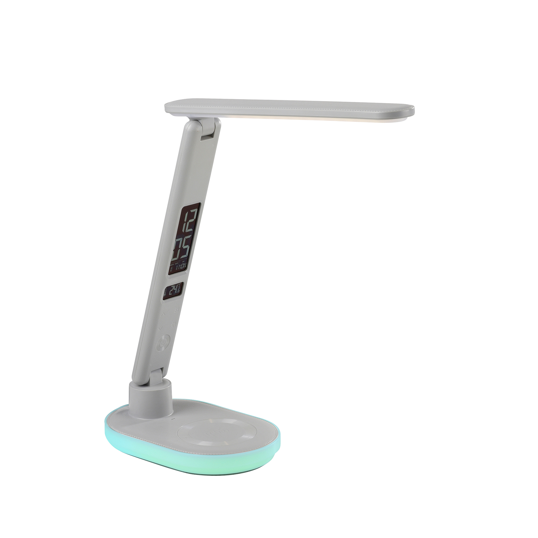 LED-Tischleuchte - weiß - Touchdimmer - Wireless Ladefunktion