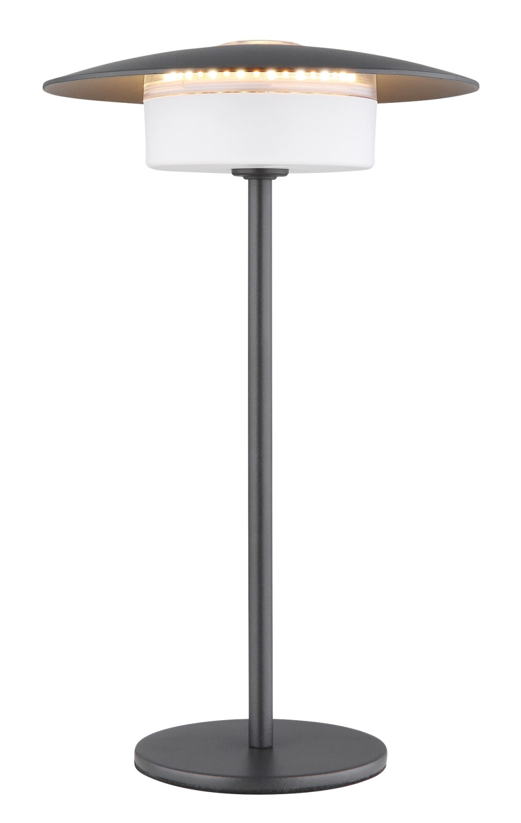 LED-Touch-Tischleuchte - grau matt - Memoryfunktion