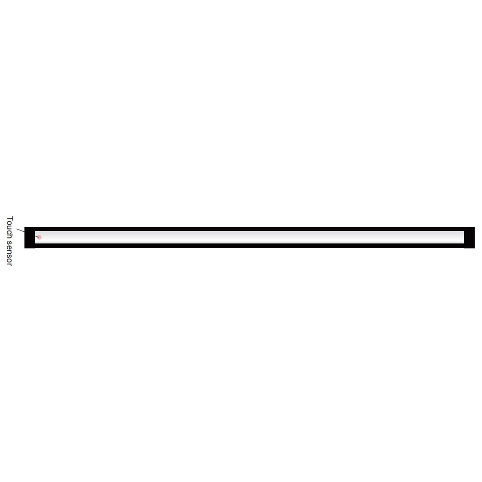 LED-Unterbauleuchte - schwarz - 80 cm