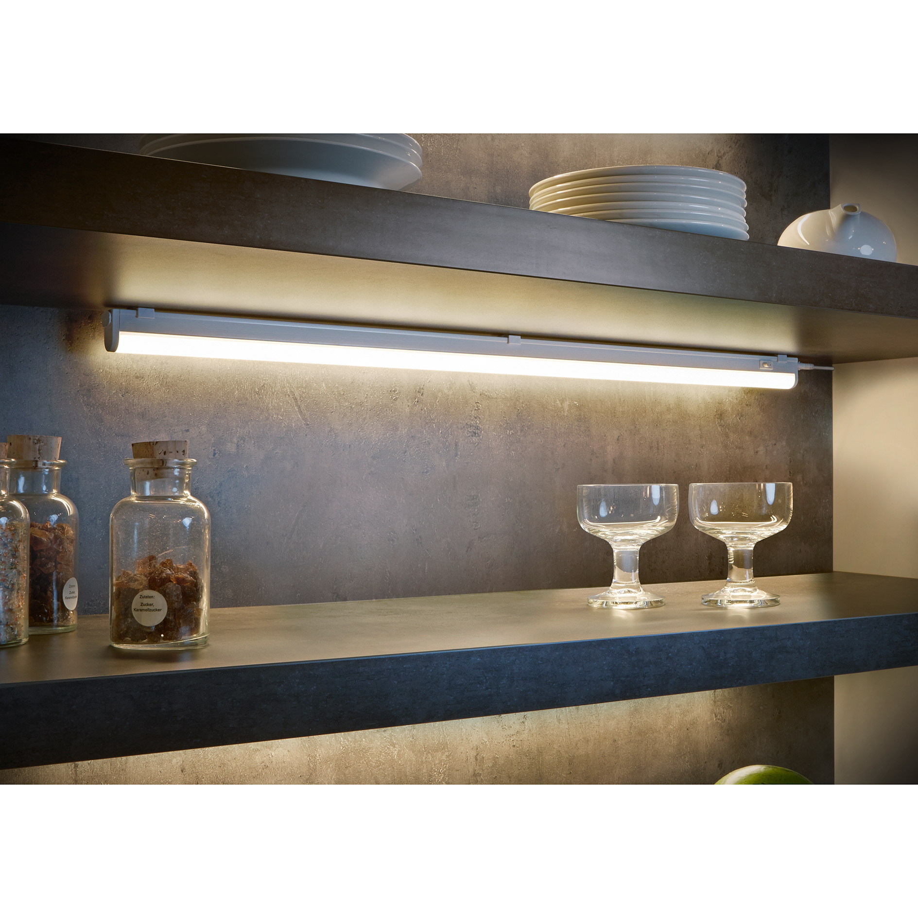 LED-Unterbauleuchte - weiß - 13 Watt - warmweiß