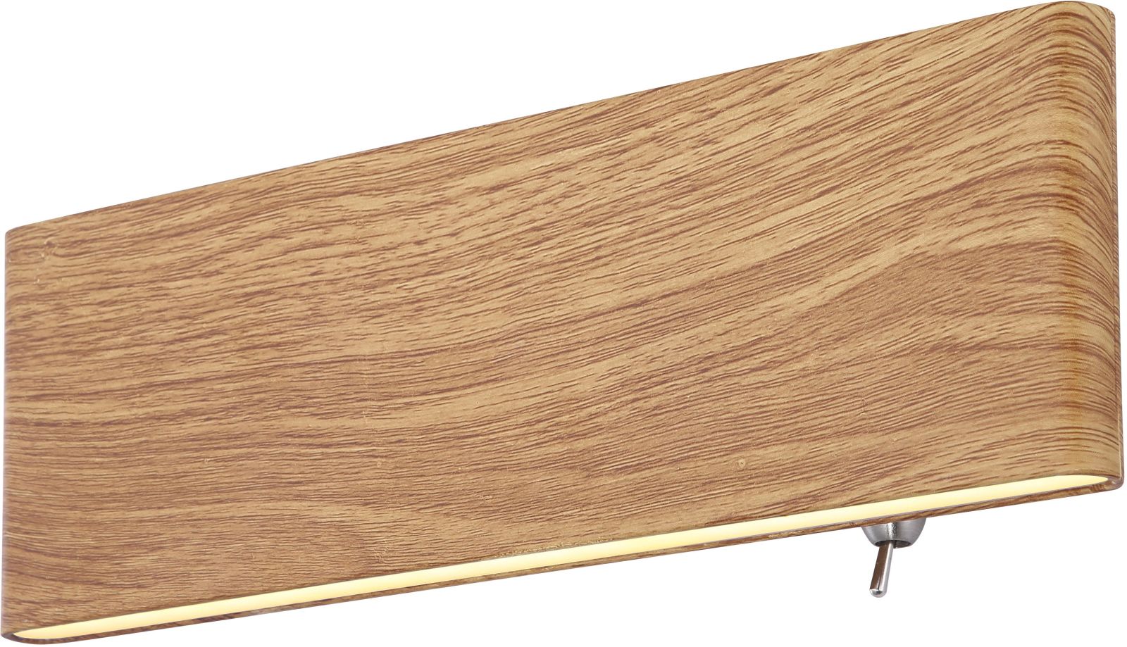LED-Wandleuchte - holzfarben - 22,5 cm
