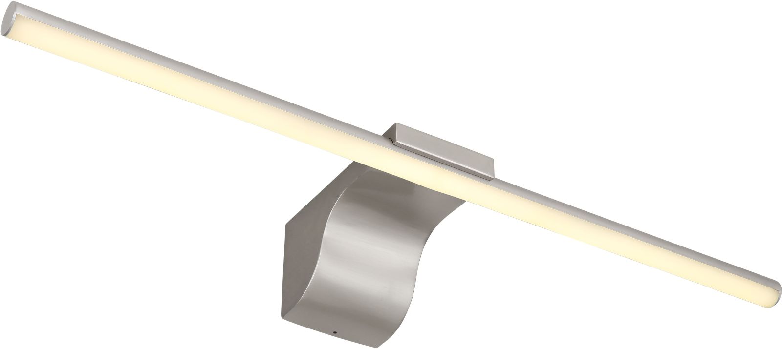 LED Wandleuchte - nickelfarben - Metall - 60,8 cm