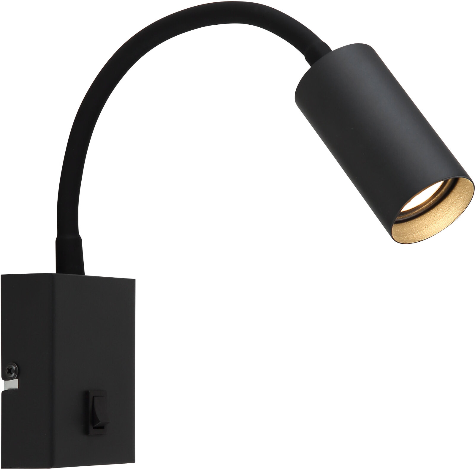 LED-Wandleuchte - schwarz matt - Flexo