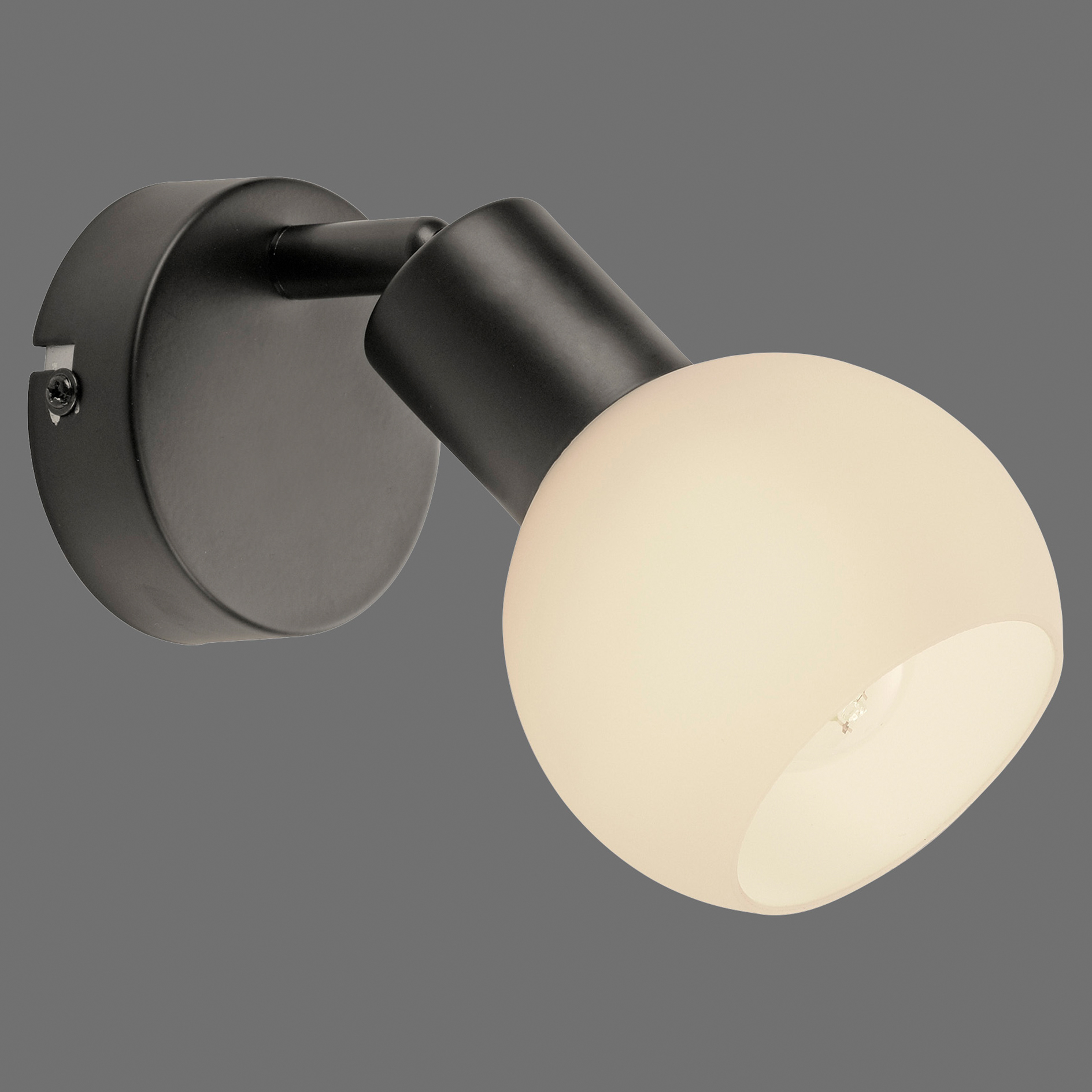 LED-Wandstrahler - schwarz - einflammig