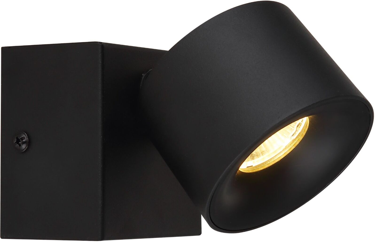 LED-Wandstrahler - schwarz matt - 1-flammig