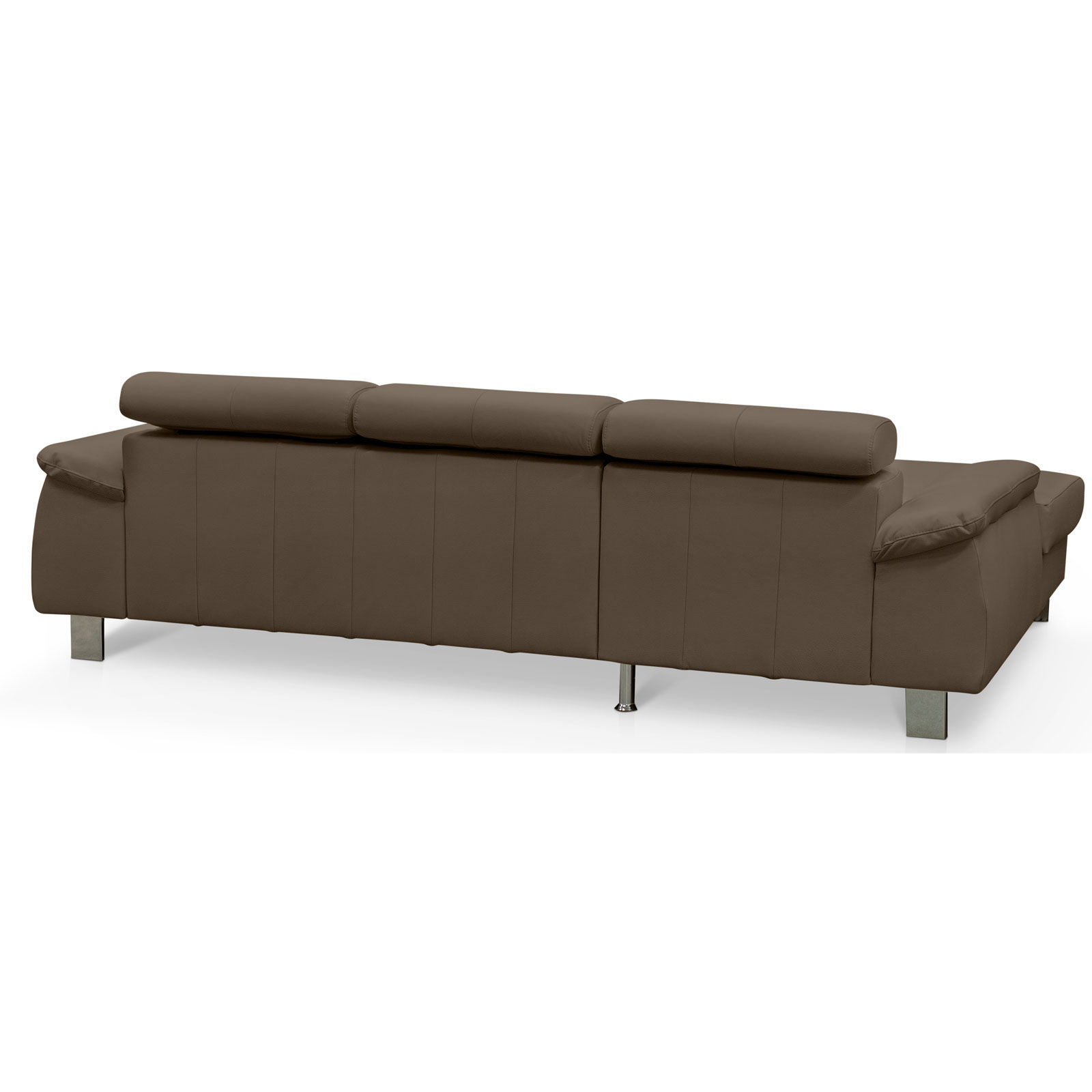 Ledersofa - cocoa - Liegefunktion - Recamiere links