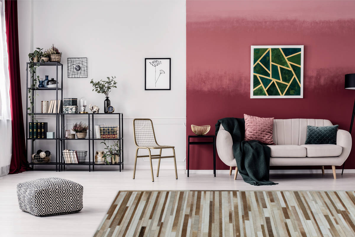 Lederteppich ECLIPSE 100 - creme - 80x150 cm