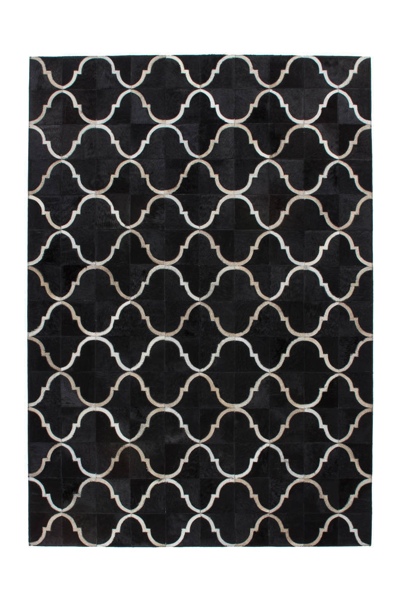 Lederteppich ECLIPSE 300 - schwarz - 120x170 cm