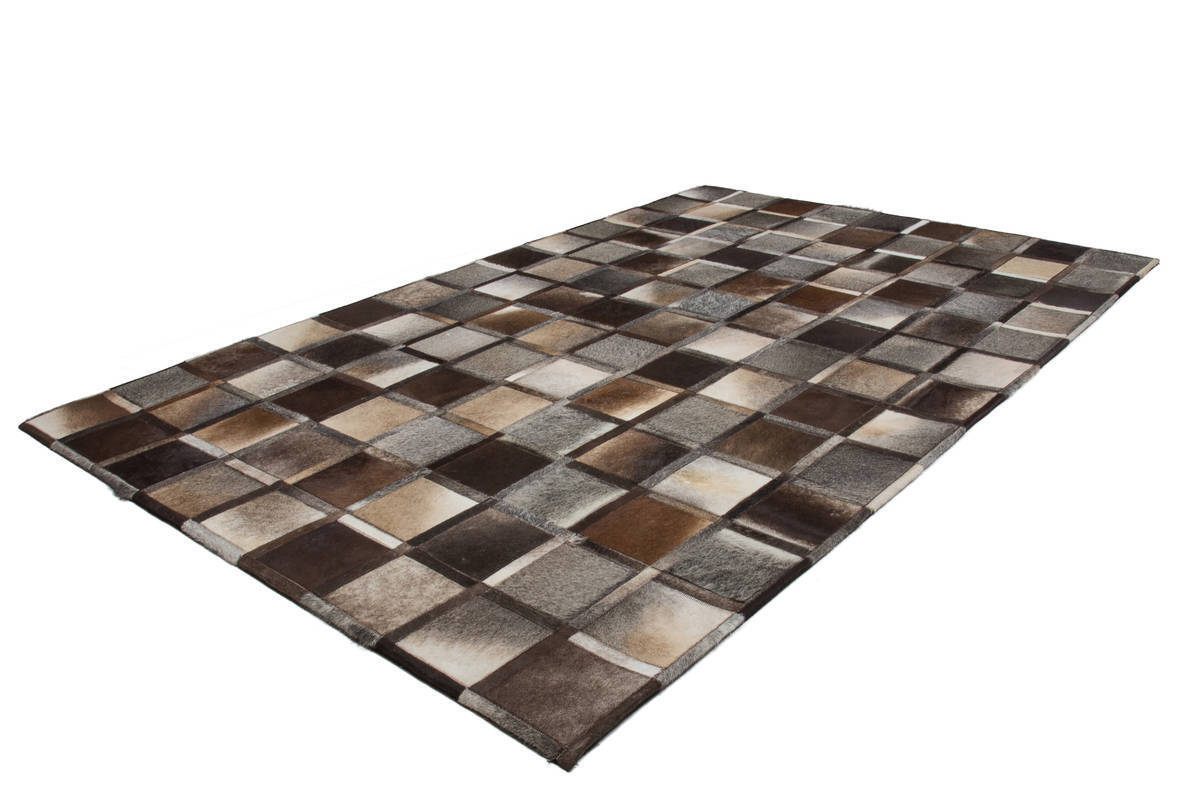 Lederteppich ECLIPSE 400 - grau - 80x150 cm