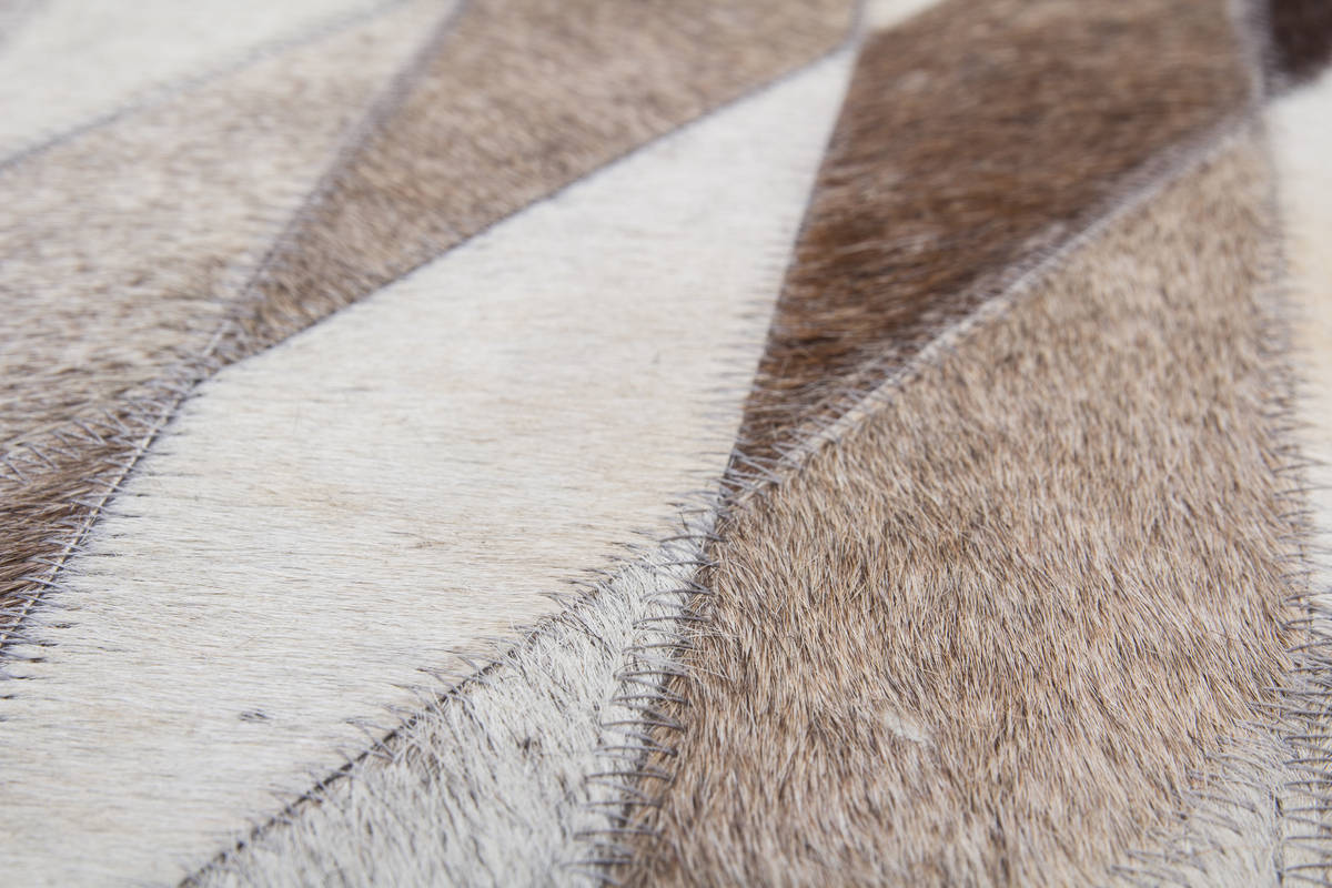 Lederteppich LAVISH 510 - grau - 120x170 cm