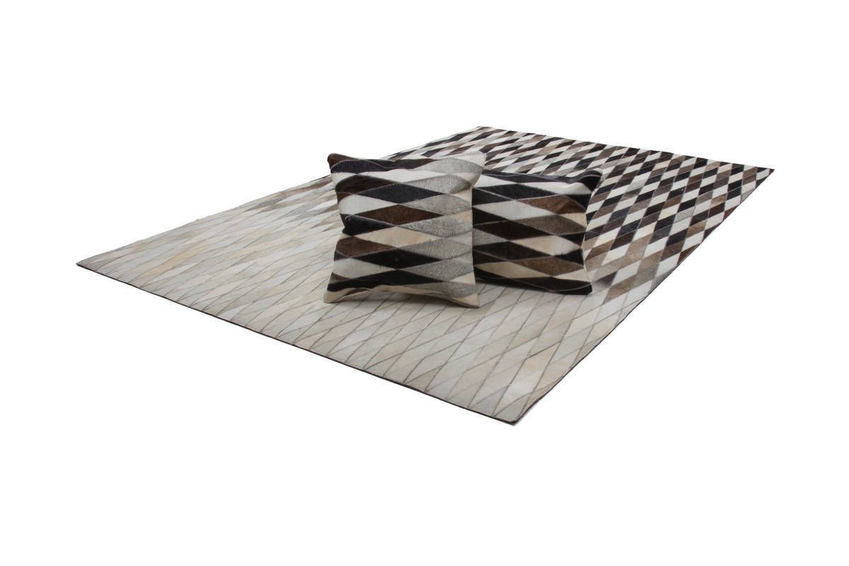 Lederteppich LAVISH 510 - grau - 160x230 cm