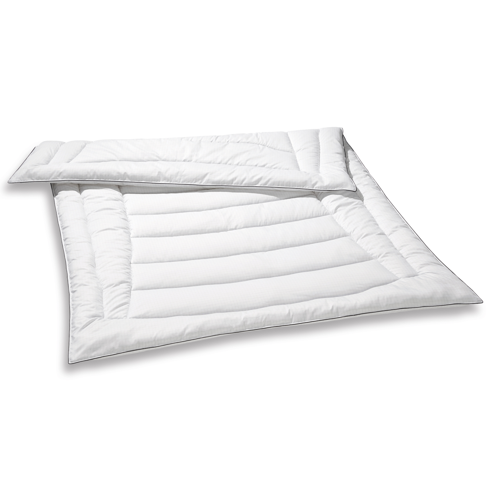 Leicht-Steppbett - Carbon-Edition - waschbar 60 Grad - 155x220 cm